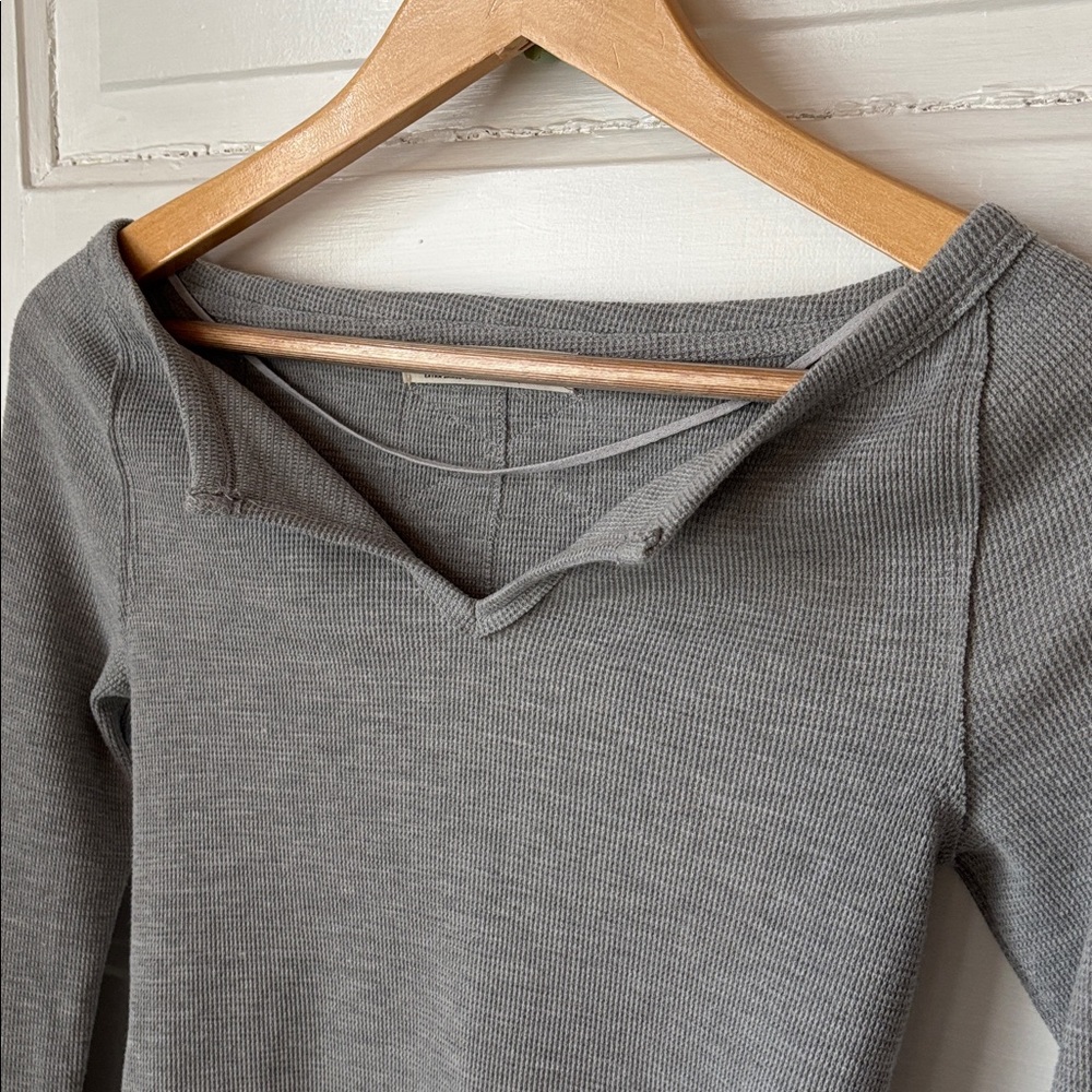 WE THE FREE BY FREE PEOPLE COZY CRAFT CUFF LONG SLEEVE THERMAL TOP - Picture 4 of 13